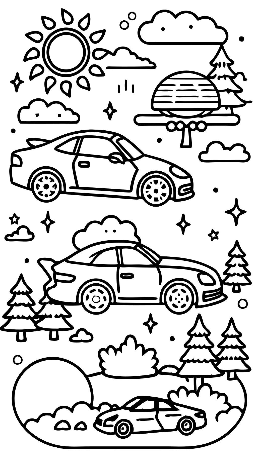 coloriages de voiture imprimables gratuites